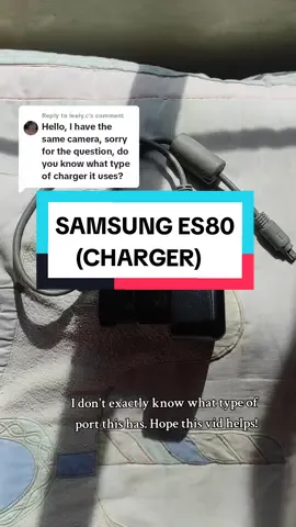 Replying to @leely.c  Samsung ES80 #digitalcamera #digicam #samsunges80 #charger #camtok 