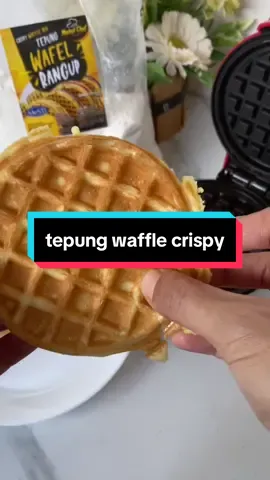 Sedap dan mudah guna tepung waffle crispy ni #tepungwaffle #tepungwafflecrispy #waffle #wafflemaker #miniwafflemaker #racunditiktok #masukberandafyp 