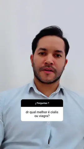 cialis ou viagra? Qual utilizar?  Cialis é a Tadalafa.  Viagra é a Sildenafila.  Diferem entre tempo de início, duração, efeitos colaterais e custo.  #fy #saudesexual #saudedohomem #tik #urologia #andrologia #sex #saúde #erecao 