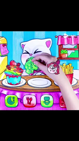 Take care baby talking angela #fyp #foryou #trending #seegi #talkingtom #talkingangela #meowmeow #rainbowfood