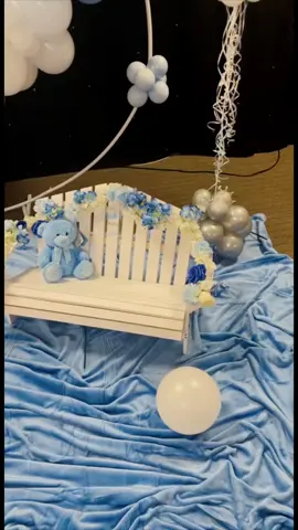 How cute is this set up for a little boys christening?! 💙🤍✨ Our mini bench layout is the perfect addition to any backdrop for all those precious photo moments.  Any backdrop, any occasion, any theme….. Contact our team at MaddieBlake’s for your next big event.  Payment plans available 🤍✨ #balloonbackdrop #balloonstylist #ballooninstallation #balloons #event #eventdesign #eventdecor #maddieblakesevents #christening #glasgowballoons #pictureperfect #fyp #maddieblakes #maddieblakesdesigns 