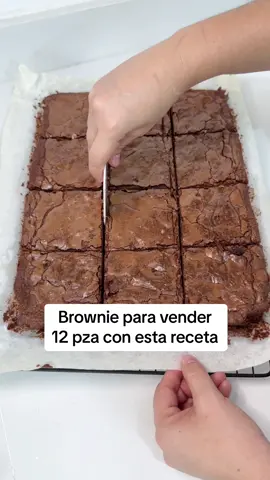Brownie para vender desde casa  #Receta #brownies #chocolate #Recipe 