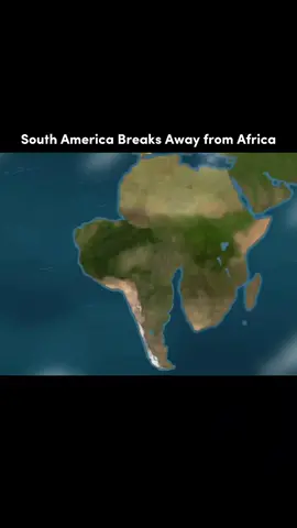 South America Breaks Away from Africa