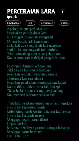 yuk karaoke #ipank #perceraianlara #lyricsongs #viraltiktok #liriklaguviral #storyliriklagu #musicstory #recommendedsongs #lagudenganlirik #myfavoritelyrics #requestlagu #liriklagupop #karaoketiktok #officialmusic 