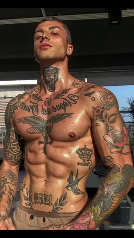 🔥MEET his tattoed Guy #tattoo #tattoedguys #Fitness #fitnessguy #gym #gymmotivation #muscularbody 