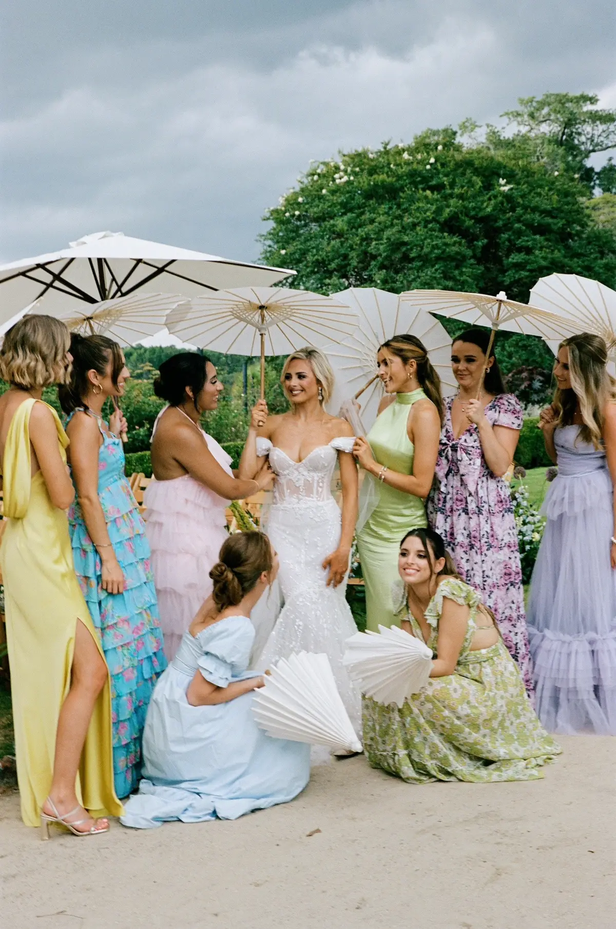 pov: you had your bridesmaids wear non traditional dresses💐 all linked in my bio:) #weddingtiktok