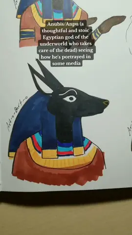 Many ancient gods are misrepresented, Anubis is one of them #artwork #doodles #sketchbook #fyp #artist #anubis #eygptian #ancientegypt #historytok #history 