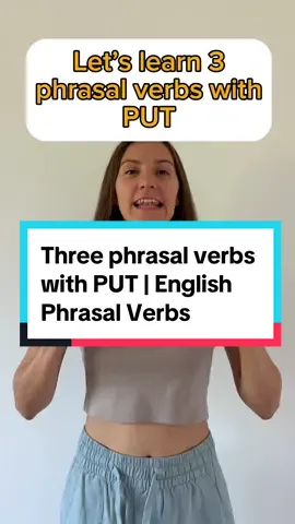 3 phrasal verbs with PUT | English Phrasal Verbs #englishphrasalverbs #phrasalverbsinenglish #phrasalverbsweekly #phrasalverbsdaily #phrasalverbseries 