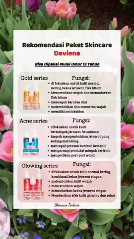 rekomendasi paket skincare #daviena #mulaiumur13tahun #skincareterlaris 