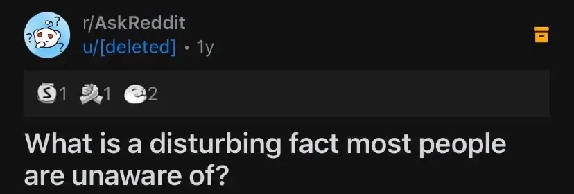 Unsettling Facts 📃 #fyp #askreddit #redditreadings #disturbing #facts #viral 
