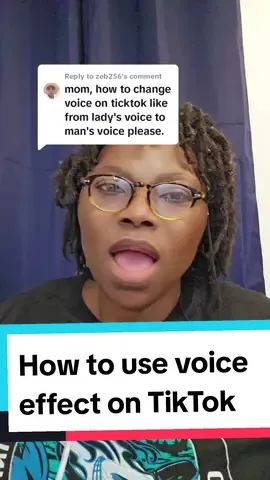 Replying to @zeb256 #how to use voice effect on TikTok 