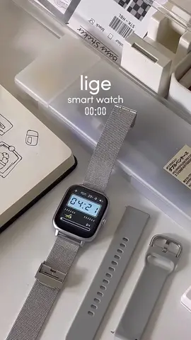 affordable smartwatch! featuring LIGE smart watch 🖤🖤 It’s waterproof & dustproof 🖤 bluetooth 🖤 made of stainless steel 🖤 with free strap