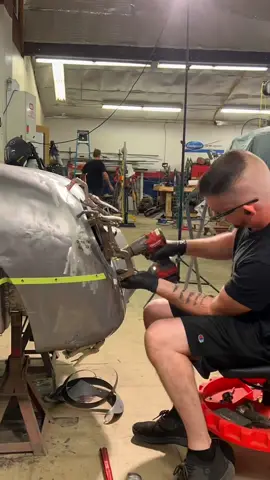 This one was much tougher than the driver side. But I got it.  #metalshaping #fabrication #restoration #art #autobody #metalfab #porsche #welding #porsche356 