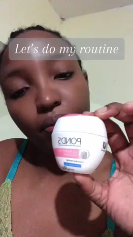 My little routine for tonight, my Ponds Cream for Dry Skin and my Oil #fypシ゚viral #skincareroutine #cleaning 