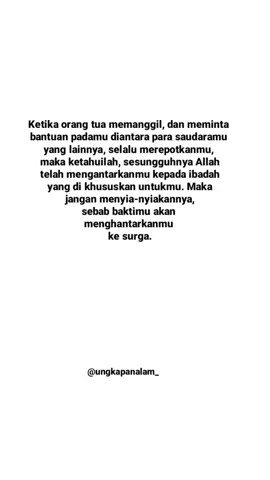 Ridho Allah tergantung ridho orang tua kepada anaknya. Maka berbaktilah, sayangilah, sebelum nanti penyesalan menyapa atas kedurhakaaanmu.#orangtuasegalanya #ridhoilahi #fypp #anak 