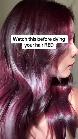 Red is not for the weak lol also the panic when you shower somewhere other than home and dont have your dirty black tshirt... issa experience #redhair #haircolor #redhairdye 
