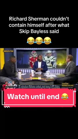 Richard Sherman was thrown off guard with what Skip Bayless said #richardsherman #skipbayless #undisputed #undisputedonfs1 #sportsshow #funny #meme #memeworthy #laugh #lmao #fyoup #fypage #viralclip 