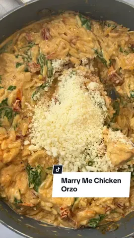MARRY ME CHICKEN ORZO made in ONE POT 🧡
