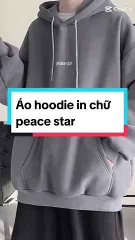 Áo hoodie in chữ peace star #aohanquoc #quanaonam #moingaymotoutfit #aohoodienam #aonam 