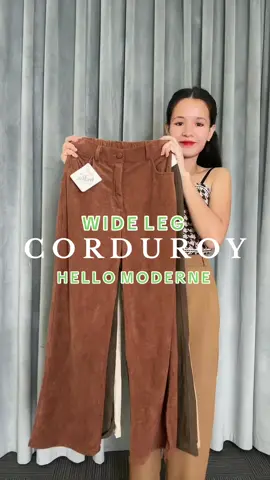HELLO MODERNE HIGH WAIST CORDUROY TROUSER WIDE LEG 26-30 FOR WOMEN #trouser #pants #trousersoutfit #womentrouser #tiktokoutfit #tiktokfinds #outfitideas #basicoutfit #casualoutfits #style #basicootd #trouserpants #hellomoderne #hellomoderneshop #hellomodernemademebuyit #tiktokshop #tiktokmademebuyit #fyp #fypシ゚viral 