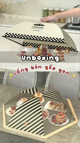 🌷Lồng bàn đậy đồ ăn gấp gọn nhà nào cũng nên có🥰                                                #giadung #giadungtienich #bmgr #bigmanmarketing #review #LearnOnTikTok #yfp #giadungthongminh #decor #unboxing 