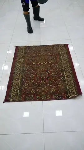 Mini rug cleaning time lapse #asmr #rugwashing #satisfying #carpetcleaning #shorts #carpet 