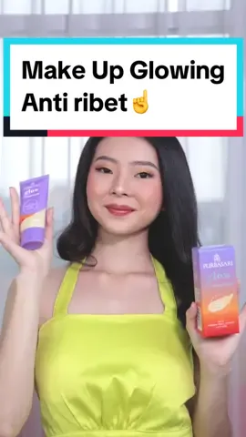 Glowing Finish make up look dengan Purbasari Glow Foundation😍 Choose your shade! #GlowingFoundation #foundationlokal ✨