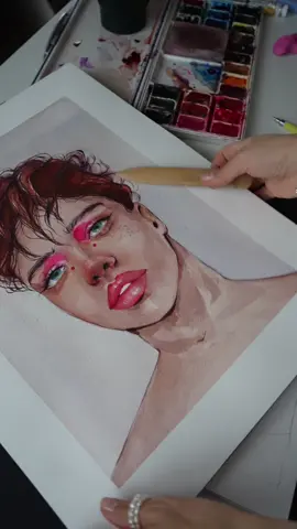 Another finished work, do you like it? #artist #painter #howtopaint #drawing #howtodraw #makeuptutorial #artistsoftiktok #viralvideotiktok 