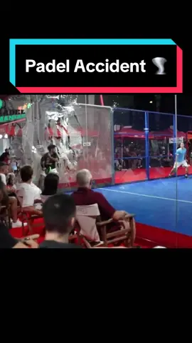 One year ago today. 💥 #padel #padelvideos #accident #arena #nofilter #glass #break #crash #onthisday #fy 