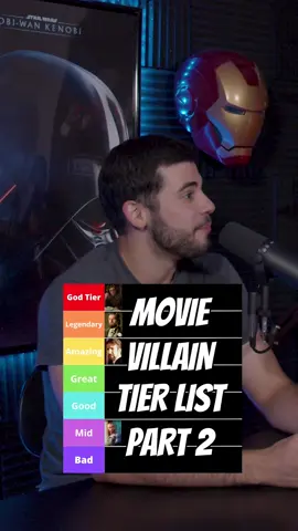 Movie Villain Tier List Part 2! Any other Villains we should do? #movie #villain #tierlist #ranking #part2 #marvel #mcu #ultron #disney #animation #lionking #scar #spiderman #kingpin #thematrix #fyp #fypシ #foryou #foryoupage 