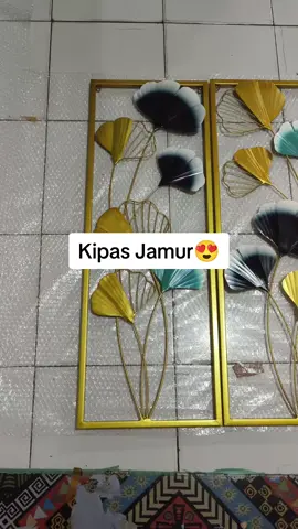 Dekorasi Dinding Kipas Jamur size 85*30 1 set isi 2 😍#dekorasi #hiasandindingmurah #hiasandindingbesi #homedecorframe #fyp #hiasanaesthetic #fypシ #fypシ゚viral #walldecoration 