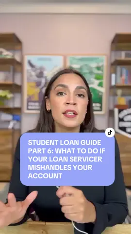 STUDENT LOAN GUIDE PT 6/6: WHAT TO DO IF YOUR LOAN SERVICER IS MISHANDLING YOUR ACCOUNT . It is VERY important to document if your loan servicer is mishandling your account or making mistakes. In the past, loan servicers who mishandled loans resulted in over student loan cancellation for people impacted. It also helps officials keep an eye 👁️ out for bad actors and pursue accountability and oversight. So: document, document, document! This last video installment will show you how. . Thank you for sticking along! Was this series helpful? If so, how? Are there other areas you’d like to see video guides on? Feel free to share with others and drop questions in the comments. ⬇️