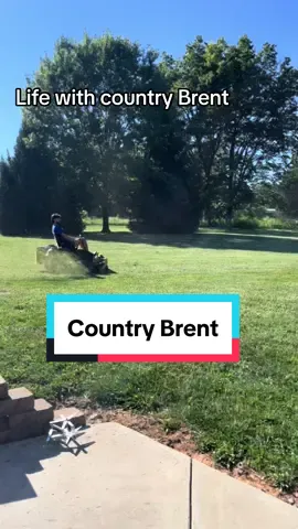 Not many who choose to weedeat in sandals 😂 @Brent Wagner #mowinggrass 