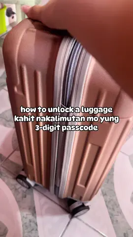 Wag kayong maingay sa mga malilikot ang kamay 🤫 #unlockluggage #unlockluggagecode #luggagehack #luggagefail 