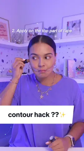 testing the weirdest contour hack ✨👀 what do we think??? #makeup #hacks #beauty 