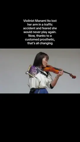 🎻☺️ #violinist #manamiito #prostheticarm #foryou 