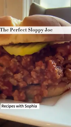 Homemade Sloppy Joe’s! #sloppyjoe #sloppyjoes #dinnertok #groundturkey #groundturkeyrecipes #americanfood #recipeswithsophia #FoodTok #foodtoktv #foryou #abcxzy @Kinder's Seasonings and Sauces 