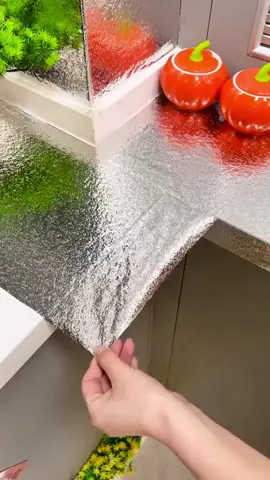 Silver Aluminium Foil /Kitchen table top liner@1000kes #fyp #onsale #householditems #waterproof #KitchenHacks #silver #foryou -Oil/Waterproof  -Size: 60cm×500cm -Material: Aluminum foil -Self sticking -Easy to stick  -Sticks on all surfaces