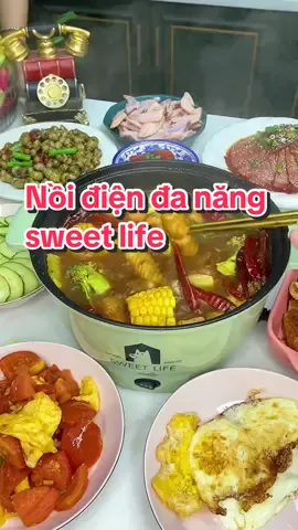 Nồi điện đa năng sweet life dung tích 3L, giúp việc nấu ăn trở nên dễ dàng, tiết kiệm thời gian #noidien #noidiendanang #noidiensweetlife #noidienmini #giadungtienich 