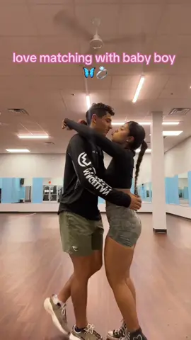 pov: we love matching our fits 🦋💍🩷 my swolemate 🦋 #gymcouples #matchingoutfits #loml #gymshark #couples #gymootd 