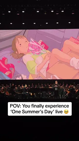 A dream come true hearing this live 🥹 the reaction from the guy next to me honestly same #spiritedaway #onesummersday #joehisaishi #studioghibli #orchestra #hayaomiyazaki #london #fy #fyp #foryou #ghiblistudios #ghibliconcert 