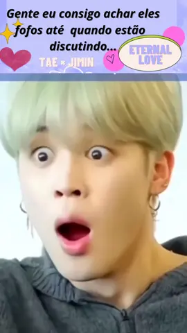 Gente vocês já  viram o Tae e o Jimin discutindo??? Consigo gostar deles até  quando estão  chateados...é  muita fofura💜💜💜 #taehyung #jimin #discussao #eternallove #foryou