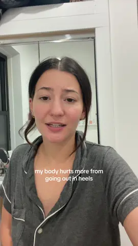 maybe no heels until post race  