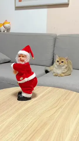 Santa Claus who can climb rope is so cute