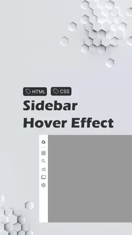 Sidebar Hover Effect HTML & CSS (Refer to the product I recommend in the video, it will be very useful for you ) #code #fypシ #html #htmlcss #coding #nam318204 #nam31824 #fyp #programmer #cheatsheet #secret #animation #codinglife #webdeveloper #foryou #frontenddeveloper #programming #computerscience #techtok #bscs #bsit #tipsandtricks