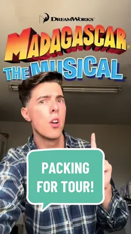 PACKING FOR TOUR!! Attempted to start packing up my temporary digs before the big first day.. safe to say i didnt get very far!🌴 #fyp #theatrekid #broadway #westend #madagascarthemusical #musicaltheatre 