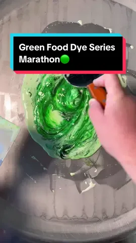 Replying to @rayane barhmi Green Food Dye Series Marathon! Follow so you don't miss the next series! #icecreamrolls #series #viral #fyp 