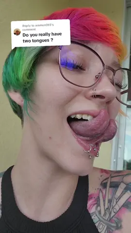 Replying to @ammon393 It's a deep split so it looks like 2. Which is exactly what I was hoping for.😊 @BodymodsbyShawn did a perfect job 🐍 #faq #tonguesplit #tongue #tonguemodeling #blblbl #tonguetricks #deepsplit 