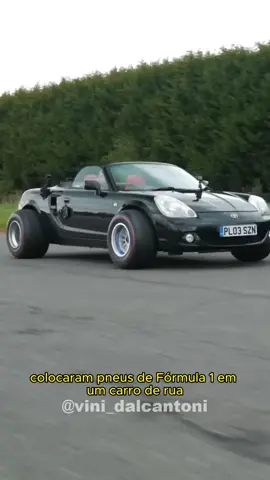 Um carro de rua com pneus de Formula 1! #tecnologiaautomotiva #pneudecarro #pneu #formula1brasil #automobilismo