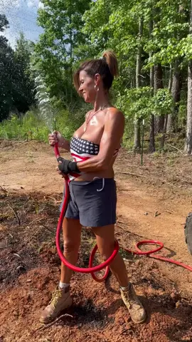 Watering the new bushes #themaryburke #viral #trending 